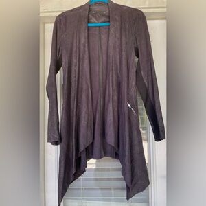 Purple faux suede Zara Woman jacket